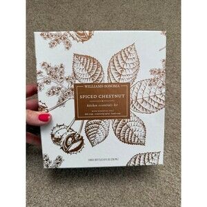 Williams Sonoma Spiced Chestnut Kitchen Essentials Kit Dish + Hand Soap + Spray